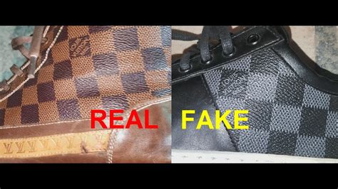 authentic louis vuitton vs fake shoes|how to check if Louis Vuitton is real.